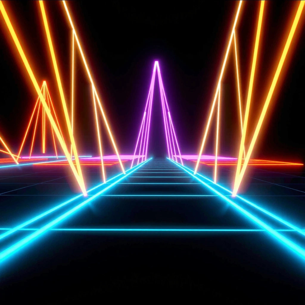 Abstract digital grid background